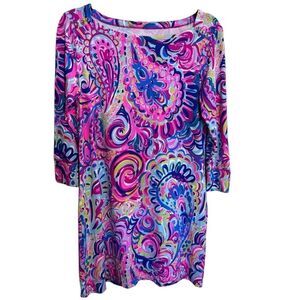 Lilly Pulitzer- Women’s Pink Floral Sophie Dress, Size Medium